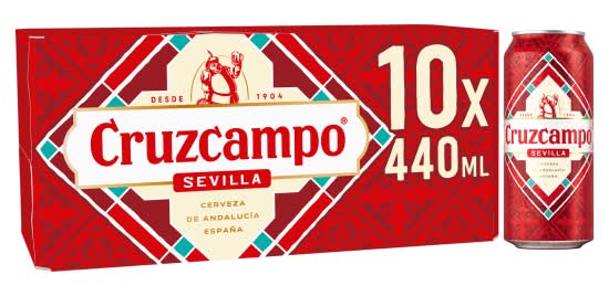 Cruzcampo Sevilla Lager Beer (10 x 440ml)