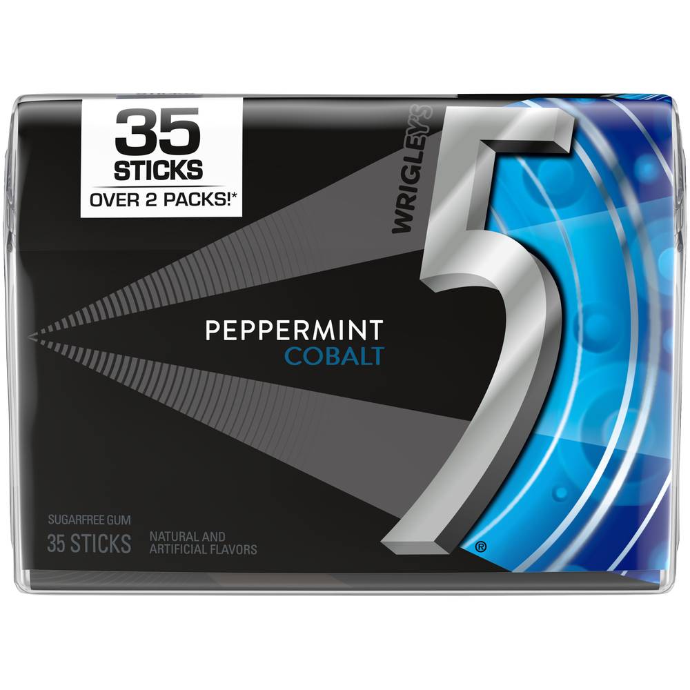 5 Peppermint Cobalt Sugar Free Gum (35 ct)