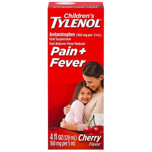 Children's TYLENOL Pain + Fever Relief Medicine Cherry - 4.0 fl oz