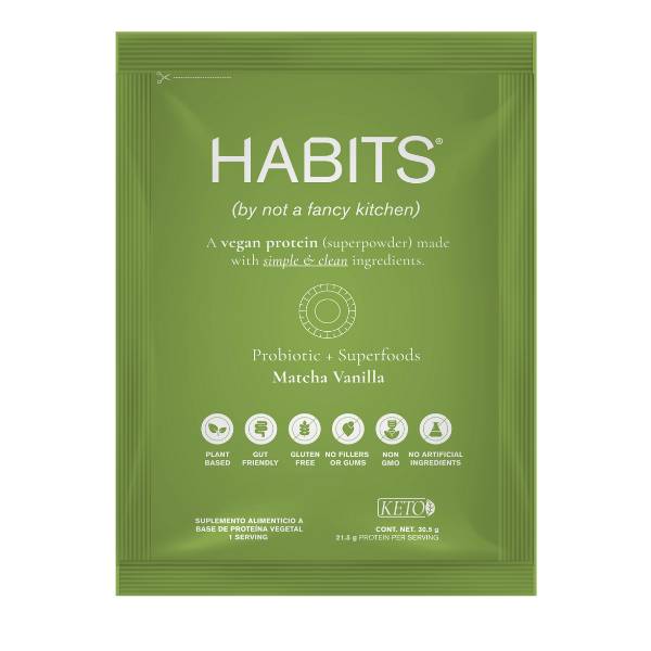 Habits · Suplemento alimenticio, matcha-vainilla (30,5 g)