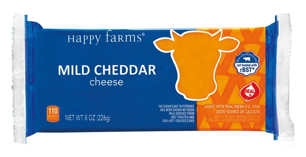 Happy Farms Mild Cheddar Cheese (8 oz)