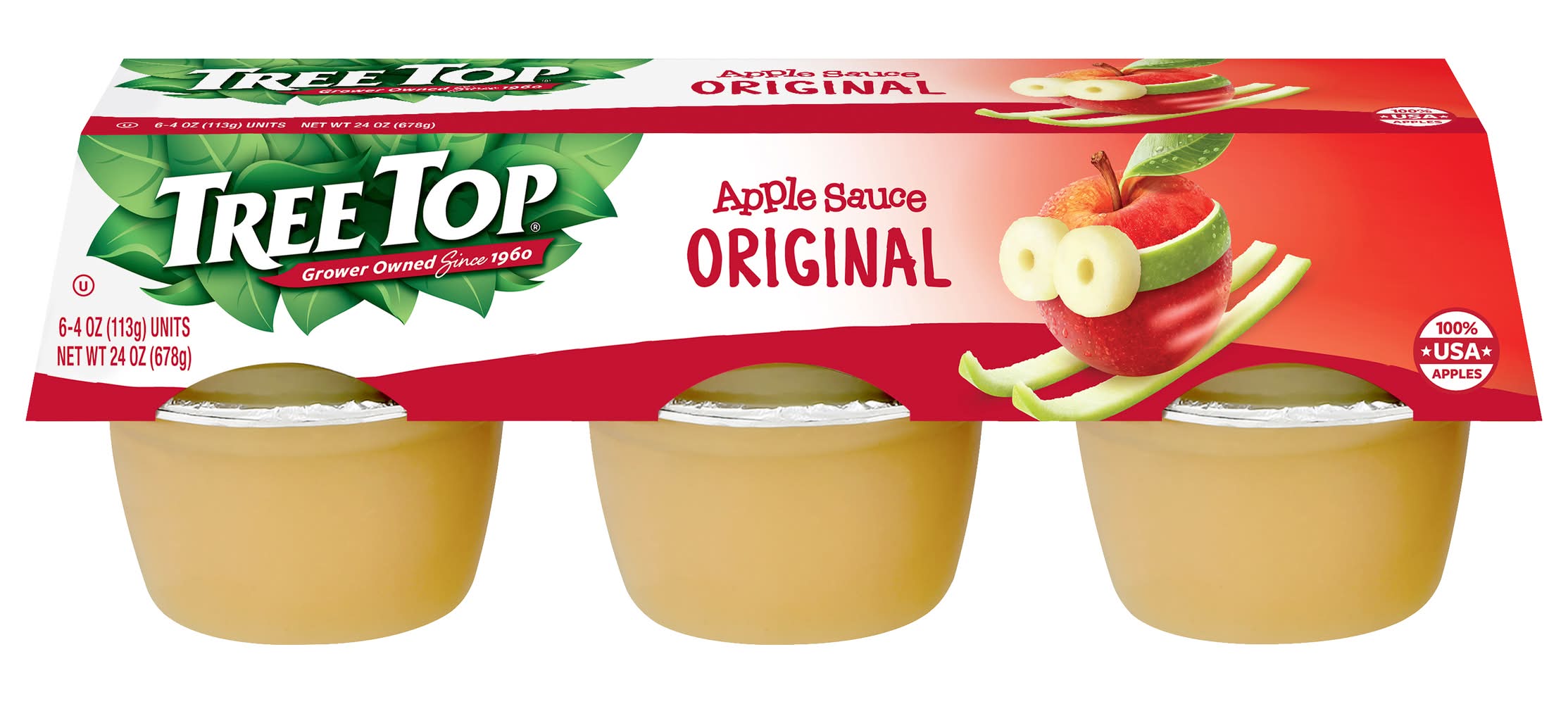 Tree Top Original Apple Sauce (24 oz, 6 ct)