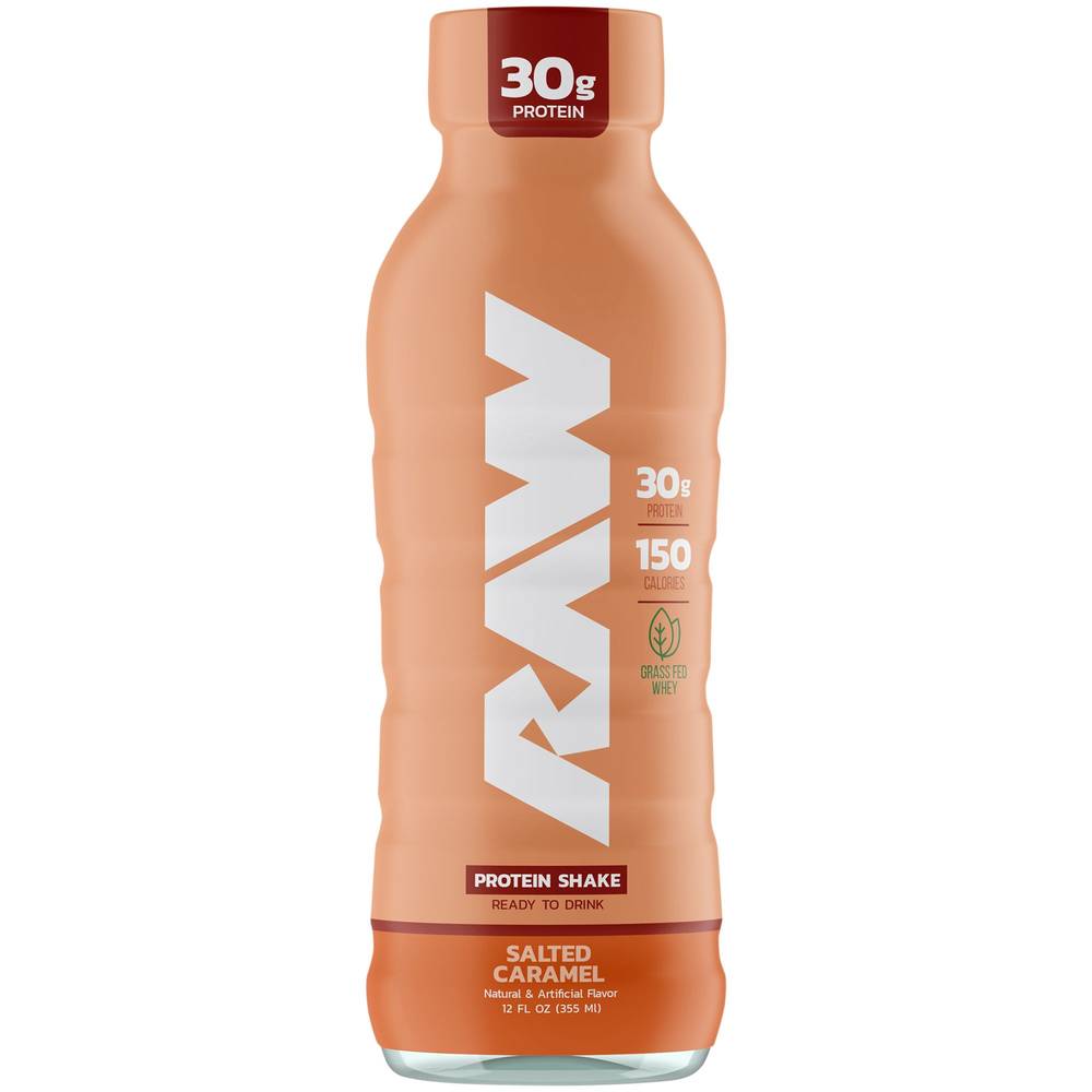 Raw Nutrition Ready To Drink Protein Shake (12 pack, 12 fl oz) (salted caramel)