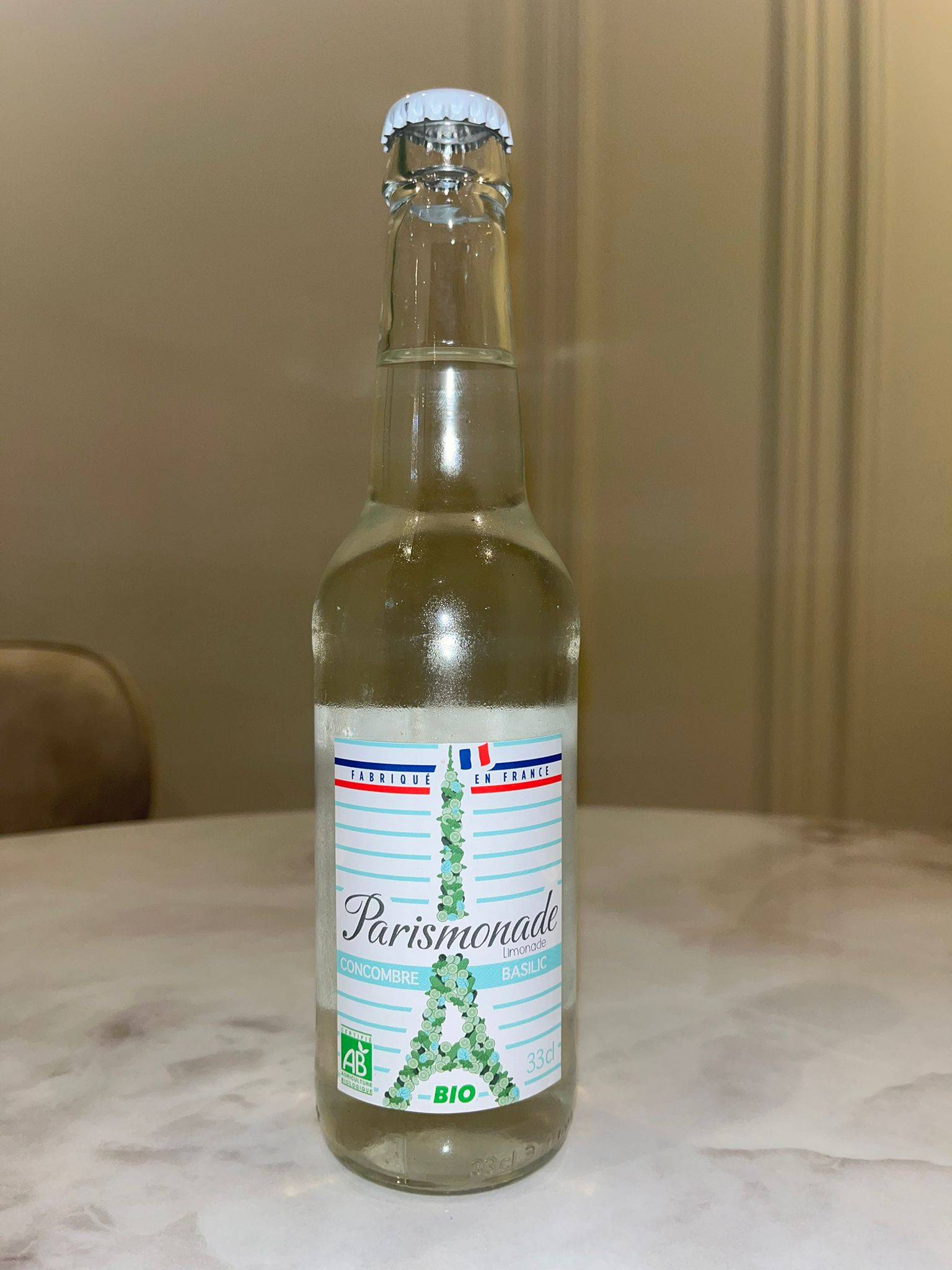 Limonade Concombre Basilic