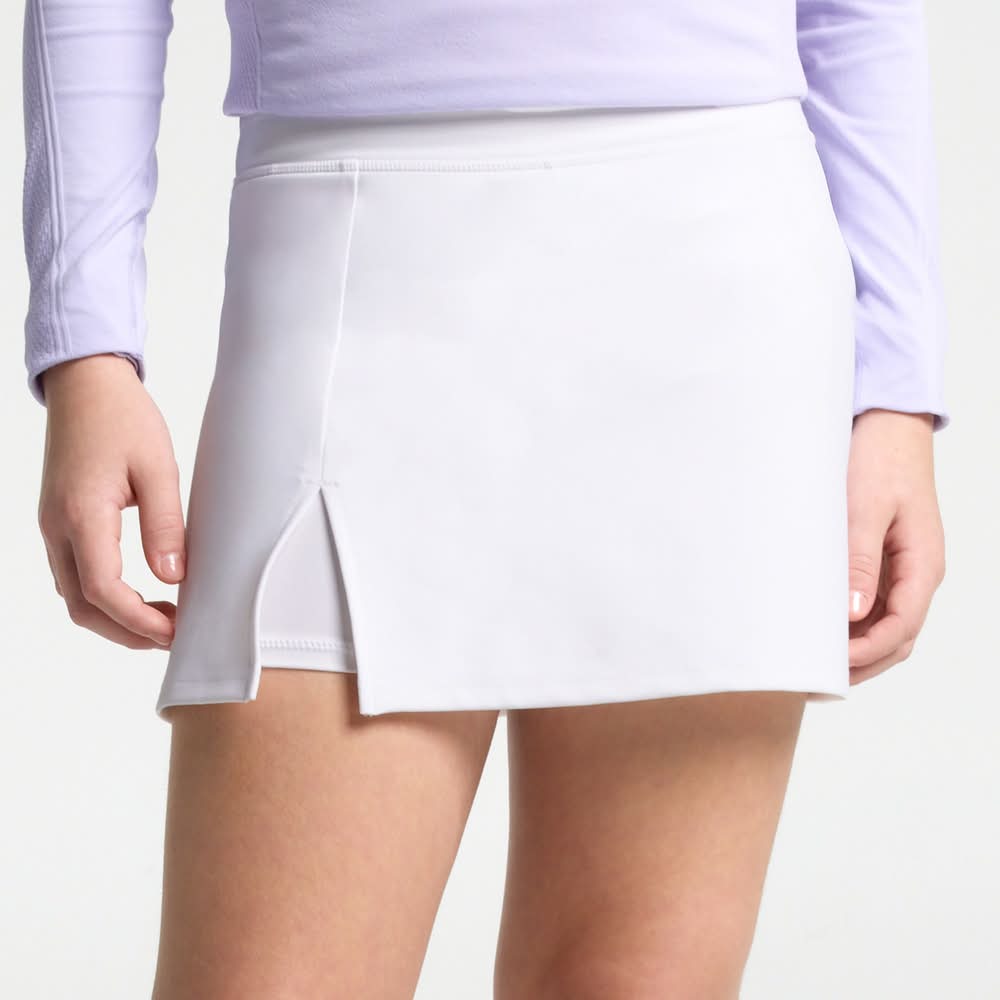 DSG Girls' Momentum Skort (Pure White, M)