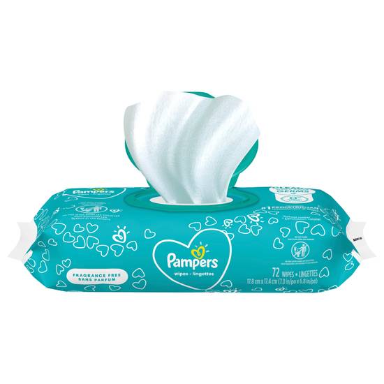 Pampers Fragrance Free Baby Wipes ( 72 ct )