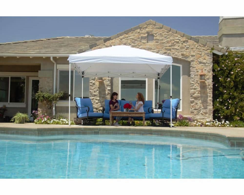 Everbilt 10 Ft. X 10 Ft. Commercial Instant Canopy-Pop Up Tent With Wall Panel White