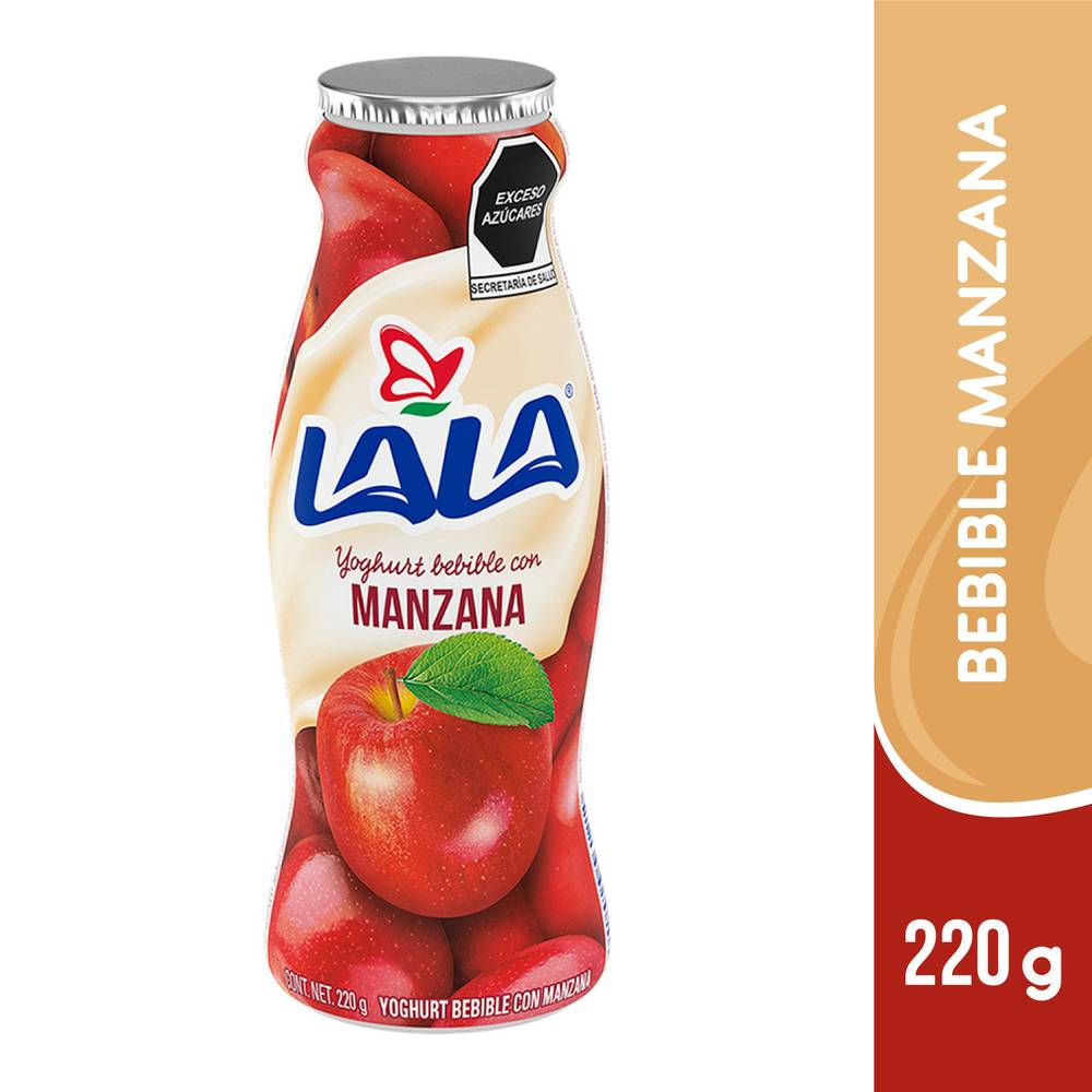 Lala yoghurt bebible con manzana