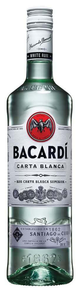 Bacardí · Ron carta blanca superior (750 ml)