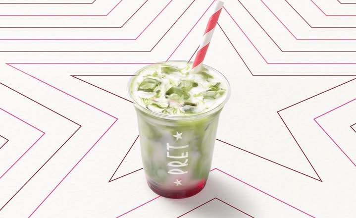 Iced Blueberry Matcha Latte