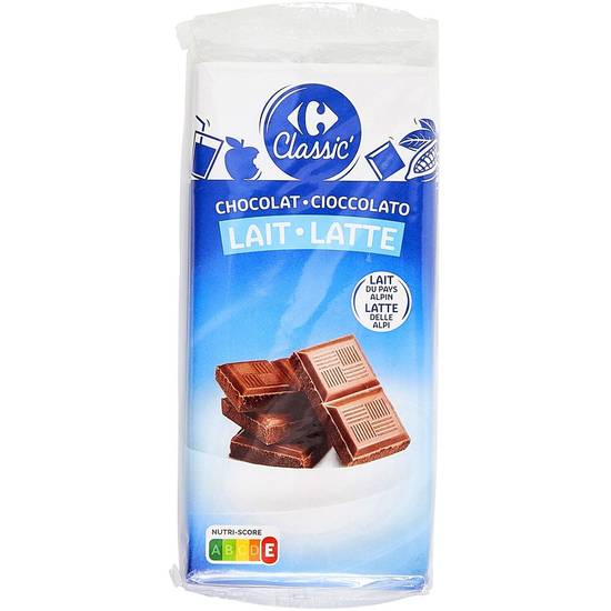 Carrefour Classic' - Chocolat au lait (3 pièces)