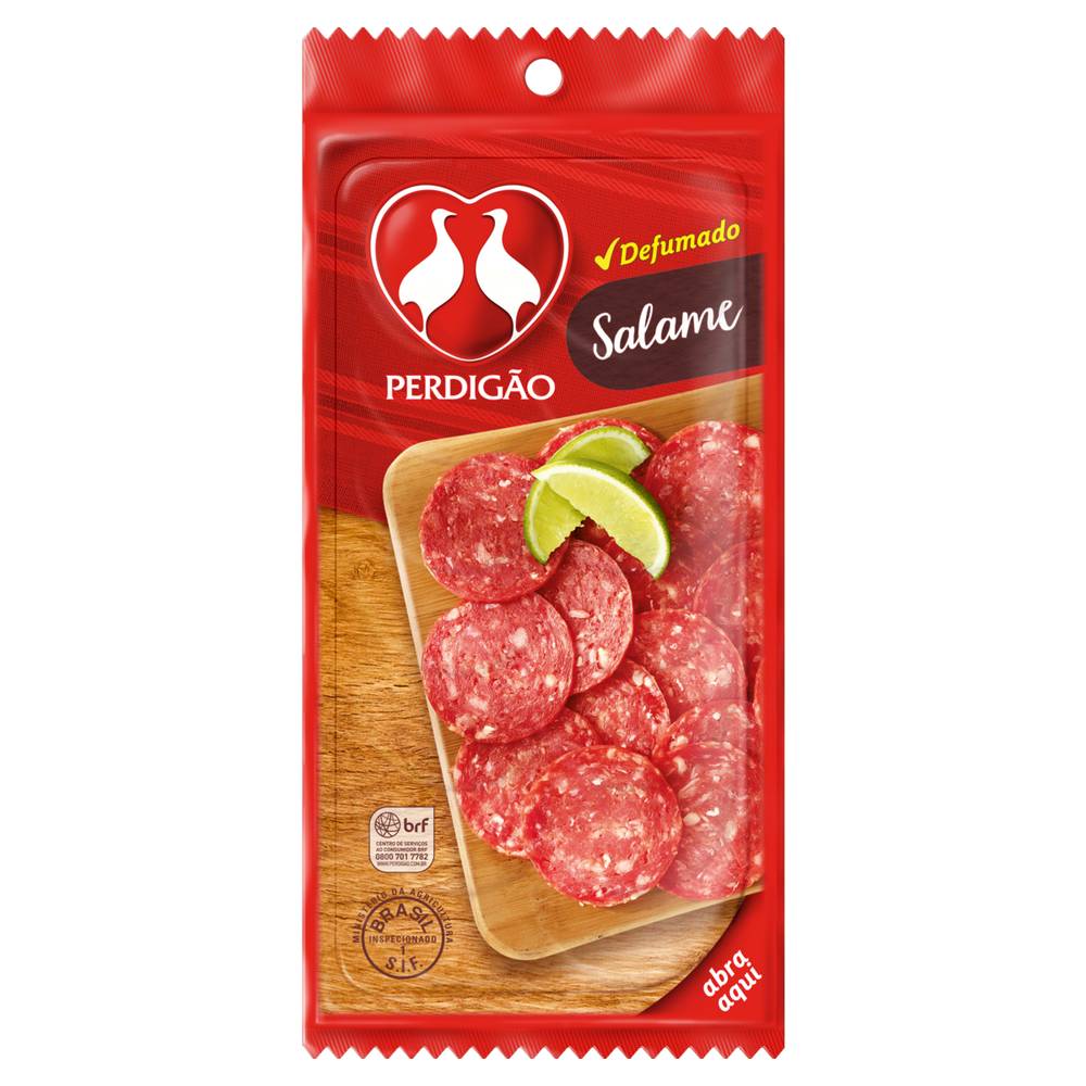 Perdigão salame defumado fatiado (100 g)