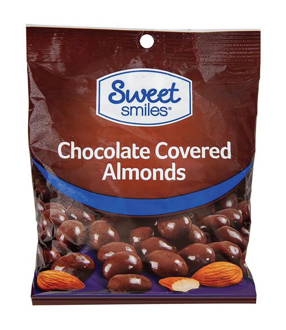 Sweet Smiles Chocolate Covered Almonds 3 Oz
