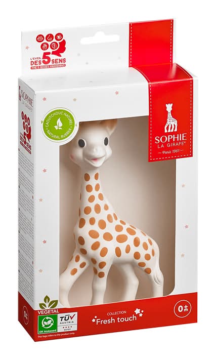 Sophie la girafe jouet en caoutchouc naturel pour bébé - sophie la girafe