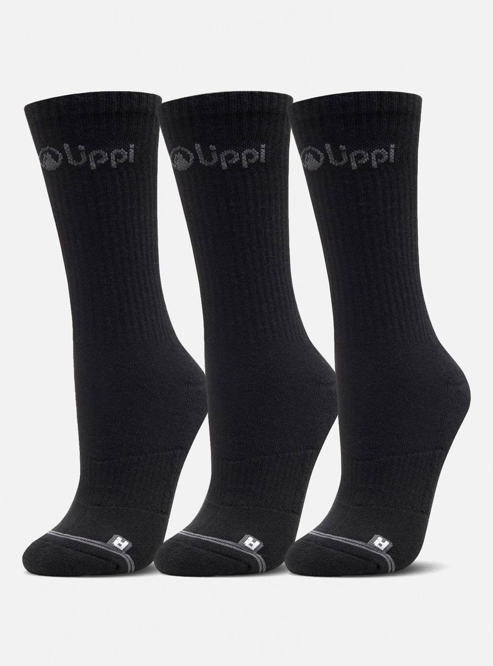 Lippi pack calcetín logo mid unisex (3 un) ('s/negro)