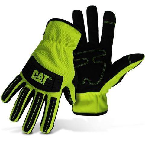 CAT Cat Synthetic Utility Gloves, Hivis Yellow