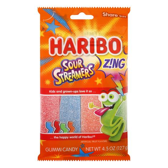Haribo Zing Sour Streamers Gummi Candy