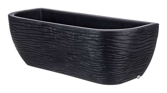 Black Wall Outdoor Planter, Large
