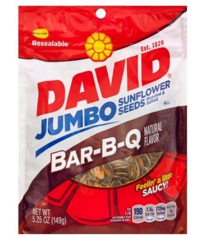 David BBQ Sunflower Seeds 5.25oz