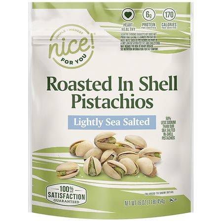 Nice! Roasted In-Shell Pistachios Lightly Salted