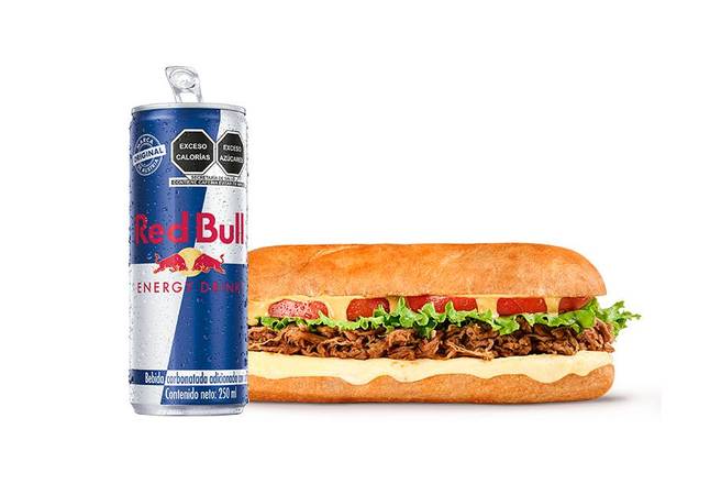 Beef & Cheese +Red Bull