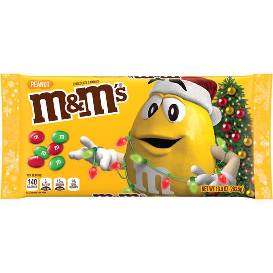 Order M&M's Chirstmas Peanut Chocolate Candy - 10 oz food online from Rite Aid store, Oceanside on bringmethat.com