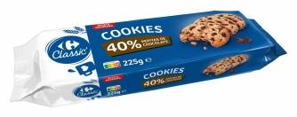 Cookies con pepitas de chocolate Carrefour Classic 225 g.