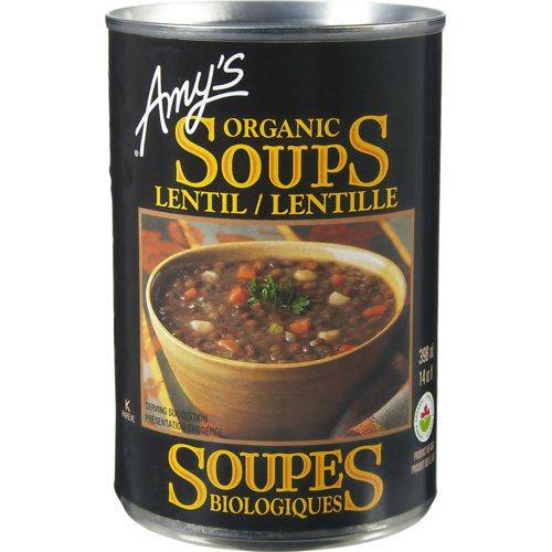 Amy's · Organic soup lentil - Soupe aux lentilles bio