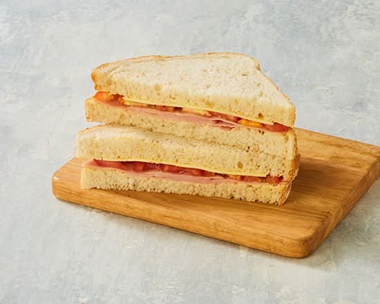 Grilled Ham Cheese & Tomato Sandwich