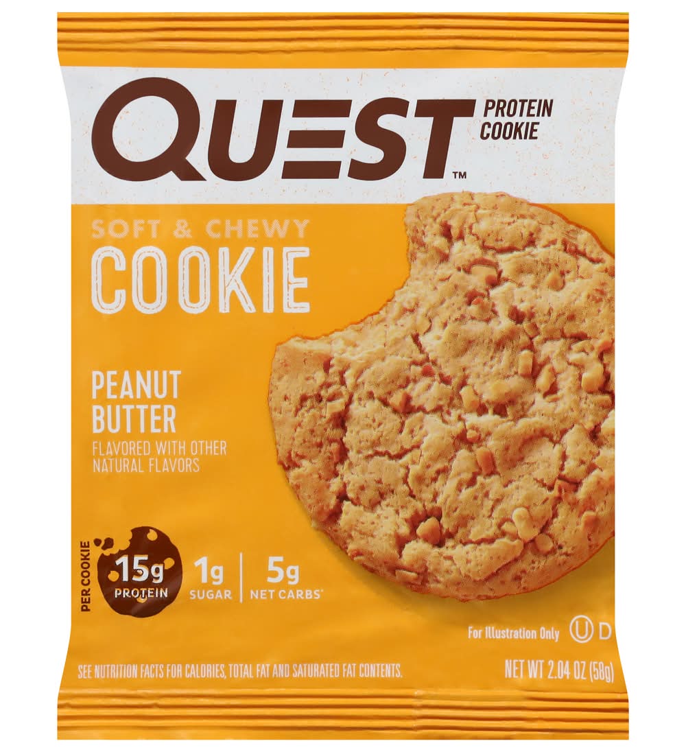 Quest Soft & Chewy Protein Cookie, Peanut Butter (2.04 oz)