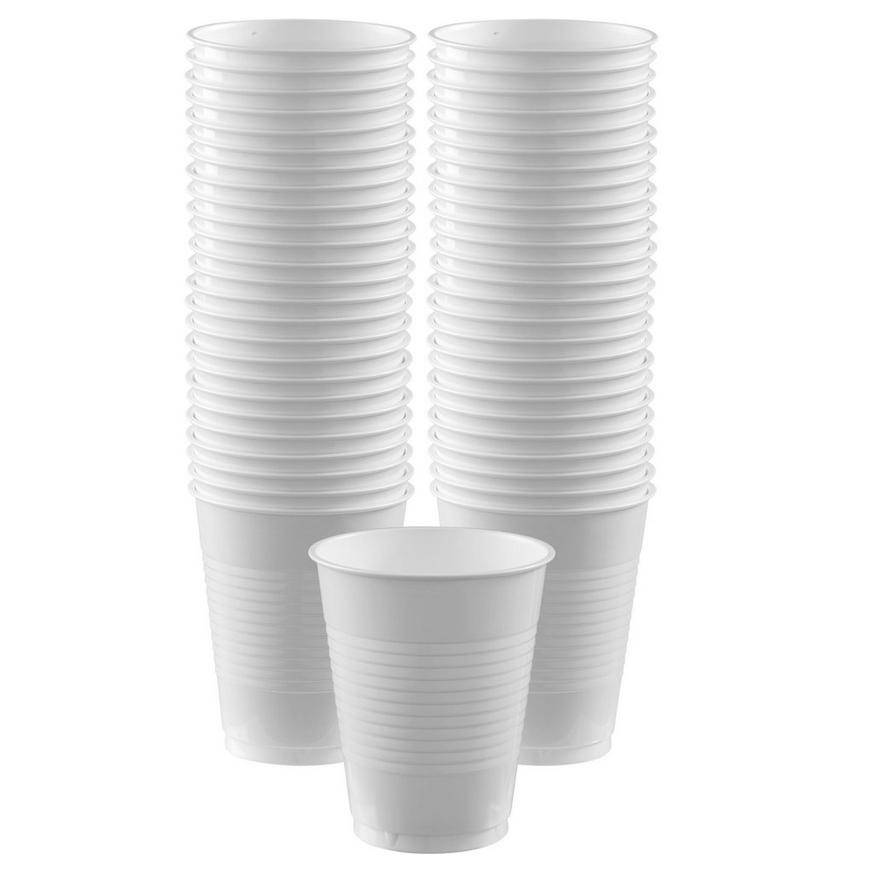 Party City Plastic Cups (white)