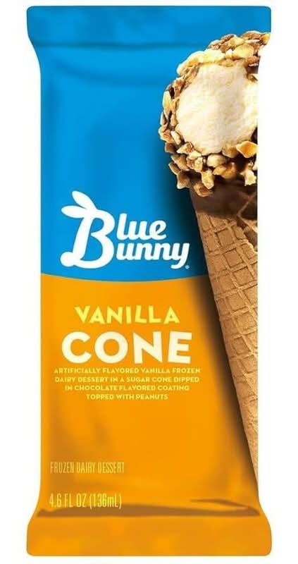 Blue Bunny Vanilla Ice Cream Cone 4.6oz