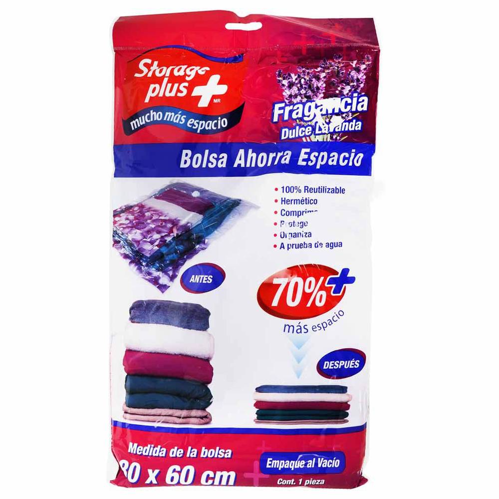 Storage plus + · Bolsa ahorra espacio fragancia dulce lavanda (50 g)