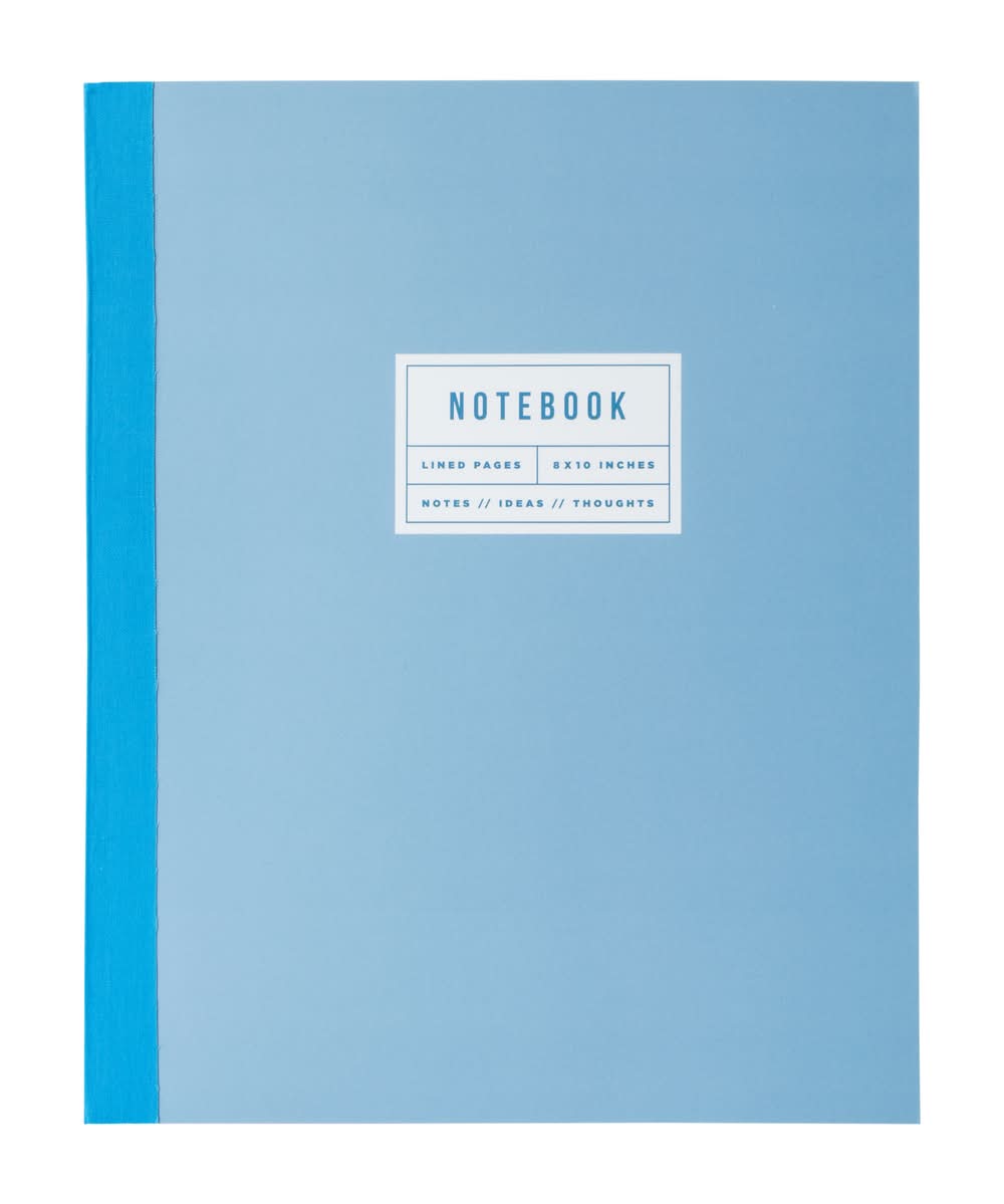 Bound Lined Pages Notebook Blue