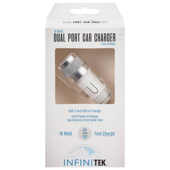 Dual Port Car Charger Fast Charge Usb (ea)
