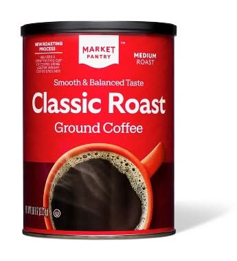 Market Pantry Classic Medium Roast Ground Coffee (9.6 oz)