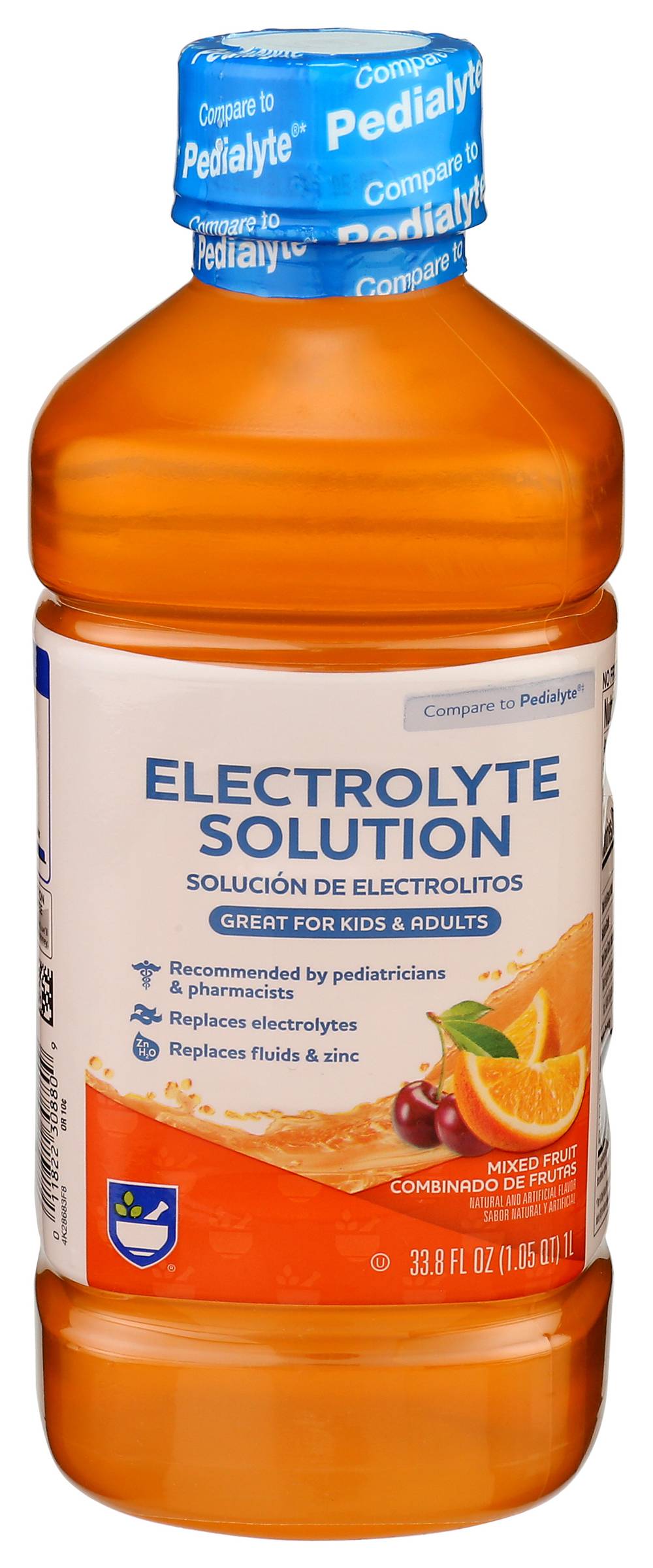 Rite Aid Pediatric Electrolyte Fruit Drink, Mixed Fruit (33.8 fl oz)