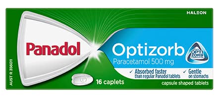 Panadol Optizorb Caplets 16Pk