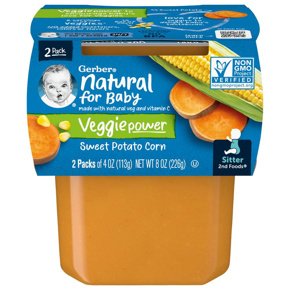 Gerber Natural For Baby Veggie Power Sweet Potato Corn