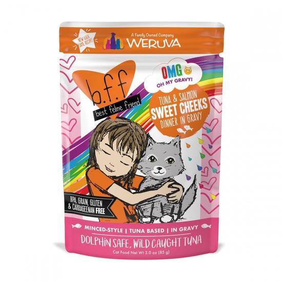 Weruva Bff Tuna & Salmon Sweet Cheeks Recipe Pouches Wet Cat Food (3 oz)