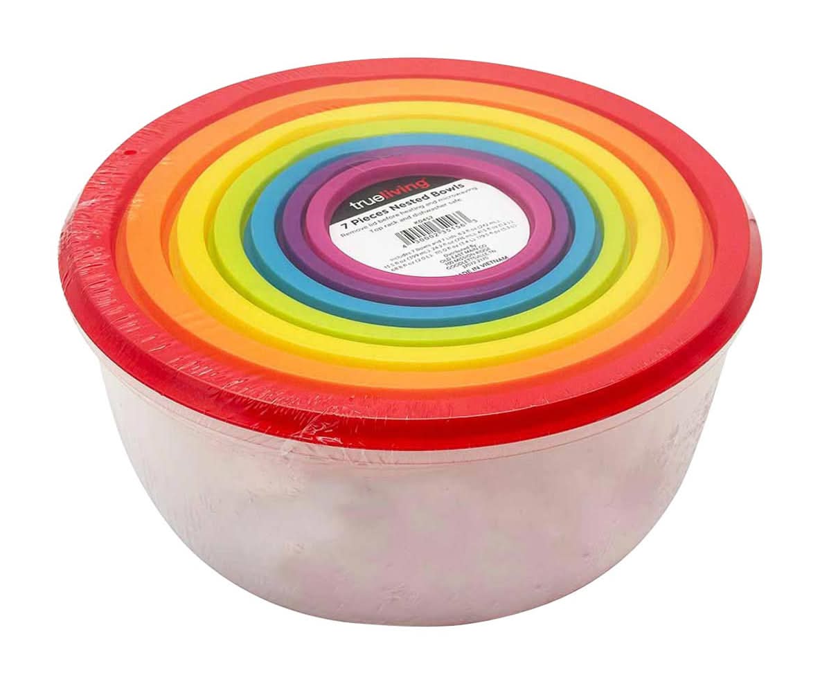 7pc Round Plasric Container