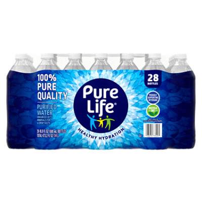 Pure Life Purified Water (28 pack, 16.9 fl oz)