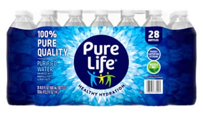 Pure Life Purified Water No Flavor In Bottles - 28-16.9 Oz