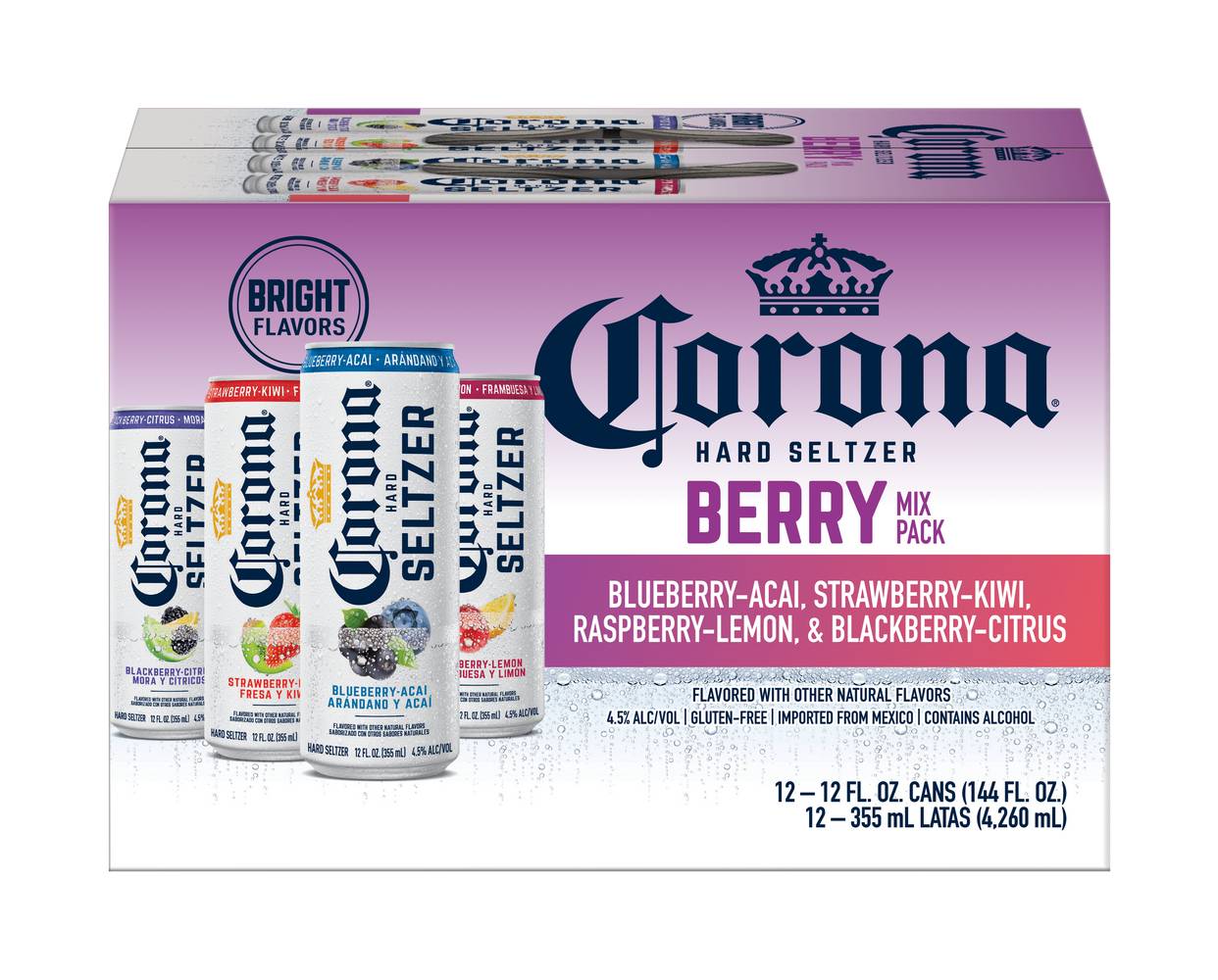 Corona Berry Mix Hard Seltzer Variety pack (12 ct, 12 fl oz)