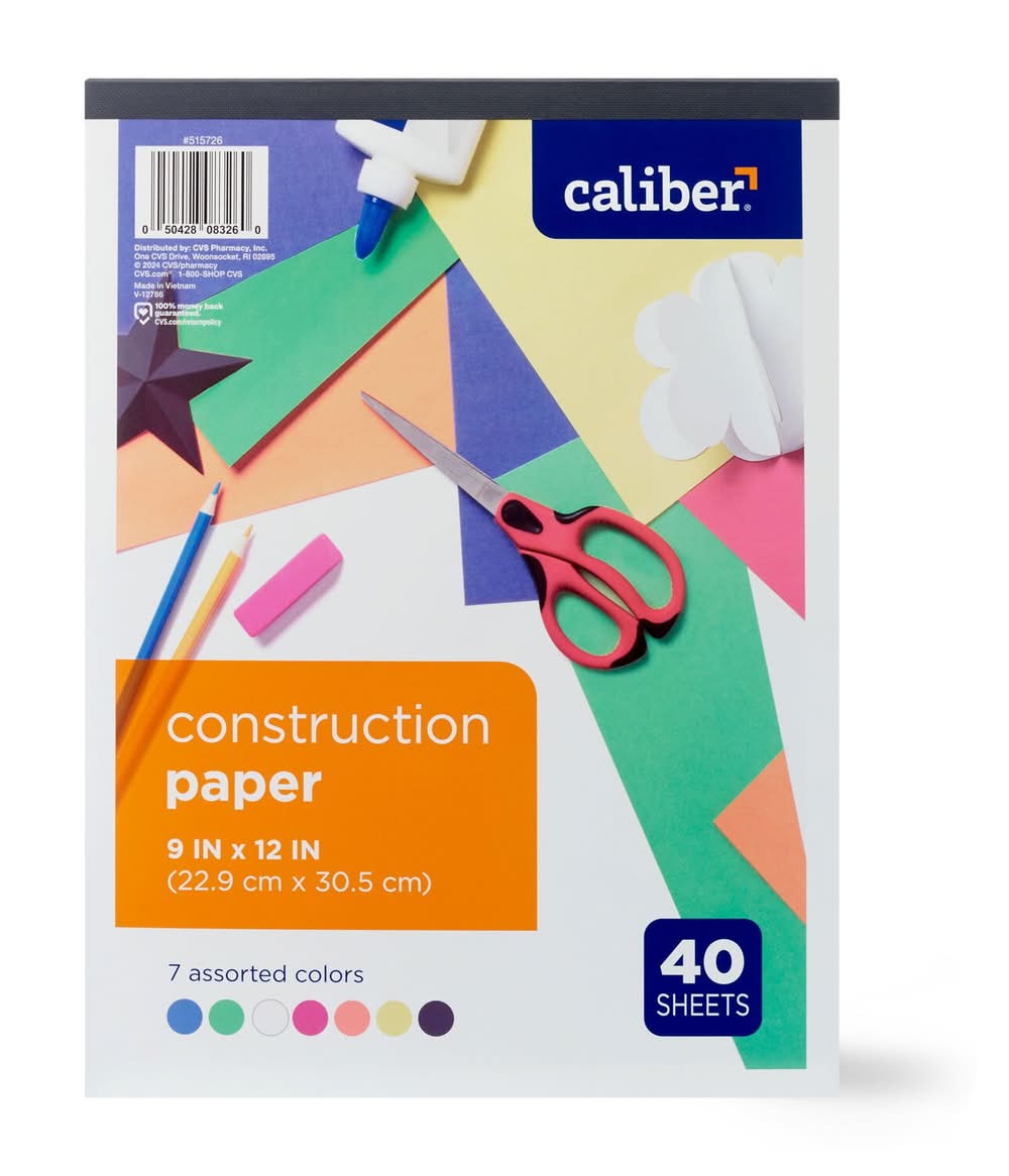 Crayola Construction Paper, 9 In*12 In, Assorted (1.05 lbs, 96 ct)
