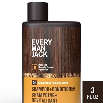 Every Man Jack Men's 2-in-1 Shampoo + Conditioner, Sandalwood (30 fl oz)