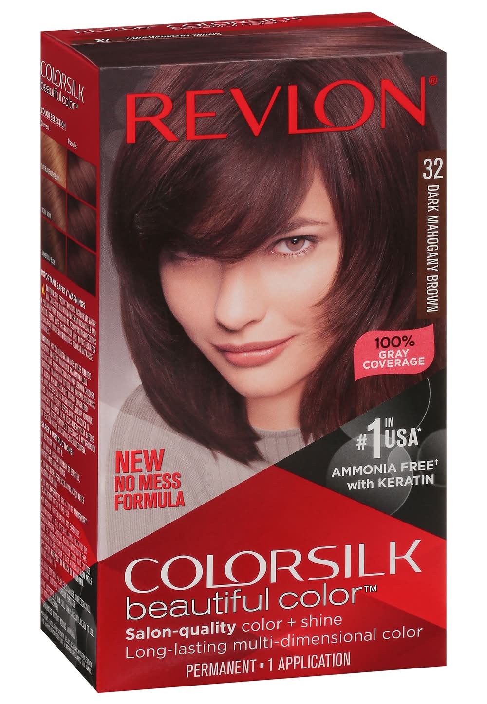 Revlon Beautiful Color Permanent Hair Color, Dark Mahogany Brown