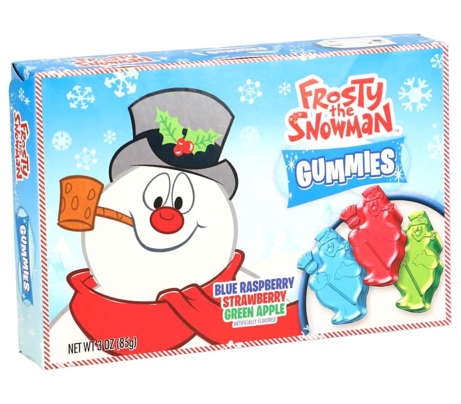 Frosty The Snowman Gummies, Blue Raspberry-Strawberry-Green Apple (3 oz)