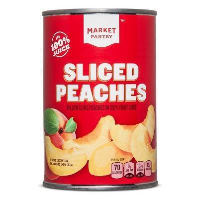 Market Pantry Sliced Peaches in 100% Juice 14.5 oz - Market Pantrytm