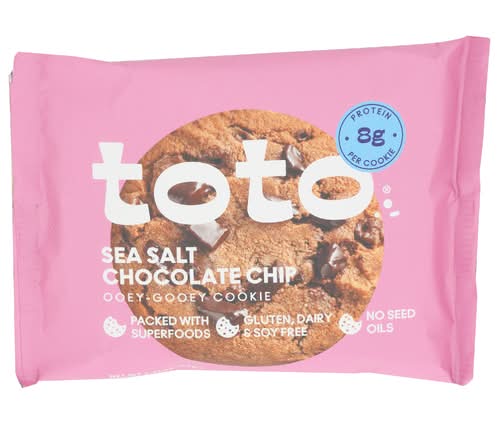 Toto Foods Co Sea Salt Chocolate Chip Seed Oil Free Cookie